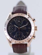 Thumbnail von Omega Speedmaster Day Date Automatic Day-Date Chronograph Black Dial 18K Gold Triple Date rar