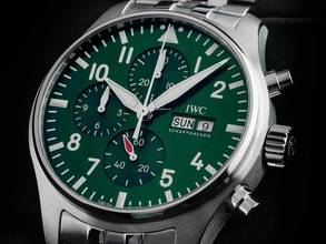 Thumbnail von IWC Fliegeruhr Chronograph Pilot´s Watch Ref.IW378006 2026 Full Set Ungetragen Pilot´s Watch Chronograph Green Dial