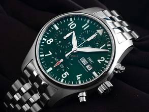 Thumbnail von IWC Fliegeruhr Chronograph Pilot´s Watch Chronograph Ref.IW388104 2026 Full Set Ungetragen Pilot´s Watch Chronograph Green Dial