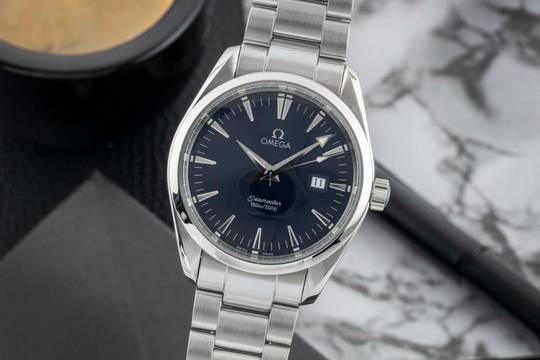  Omega Seamaster Aqua Terra 150M Blue Dial Edelstahl Herrenuhr Ref. 2517.80.00 