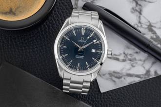 Thumbnail von Omega Seamaster Aqua Terra 150M Blue Dial Edelstahl Herrenuhr Ref. 2517.80.00