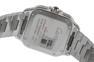 Thumbnail von Cartier Santos Medium Automatik Edelstahl Herrenuhr Ref. WSSA0029 Box & Papiere
