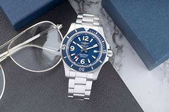 Thumbnail von Breitling Superocean 44 Stahl Automatik Herrenuhr Ref. A17367D81C1A1 B&P 2023