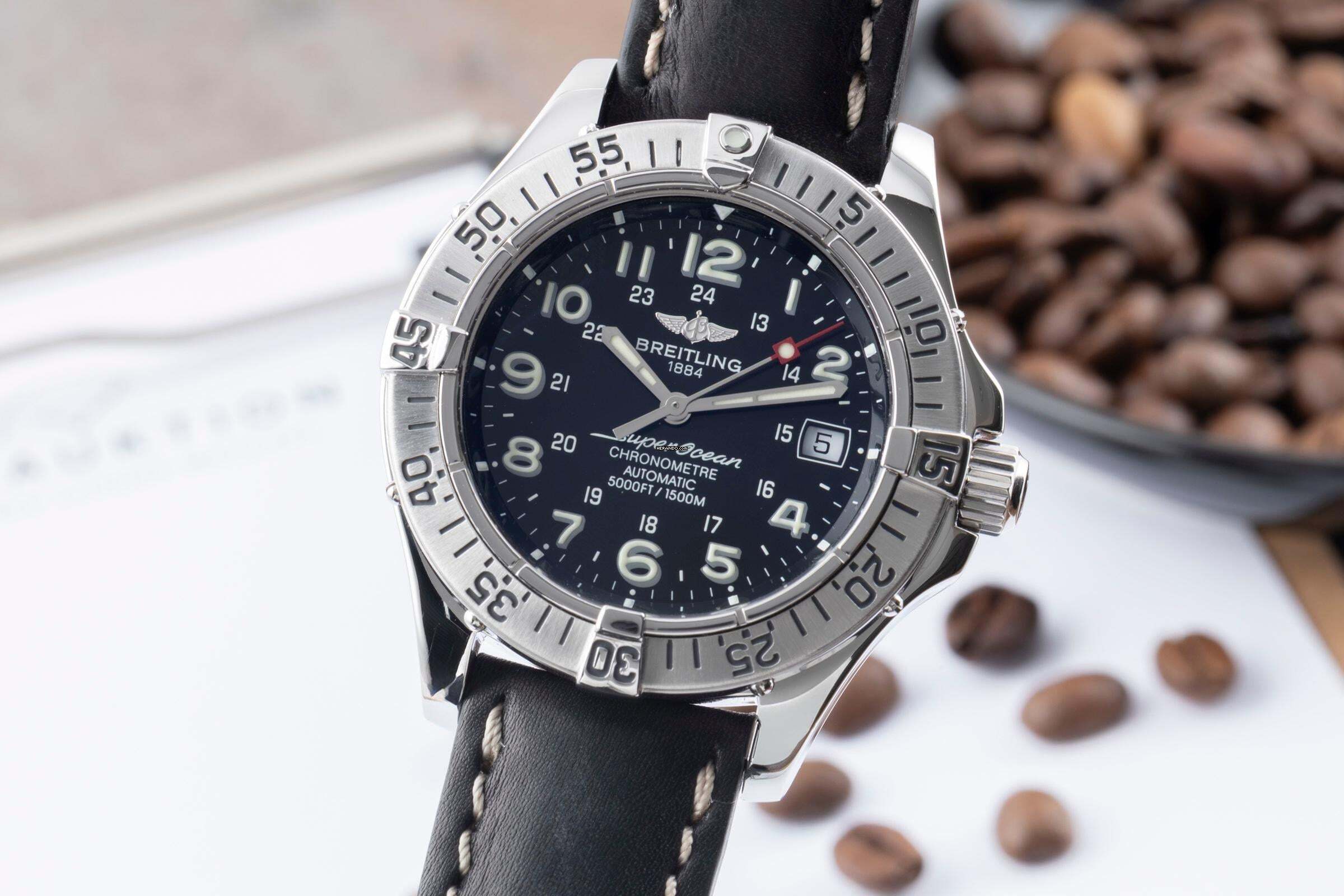 Breitling Superocean 1500M Chronometer Automatik Ref. A17360 Box & Papiere 2004