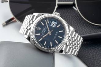 Thumbnail von Rolex Datejust 36 Blue Dial Stahl / Weissgold Automatik Herrenuhr Ref. 126234