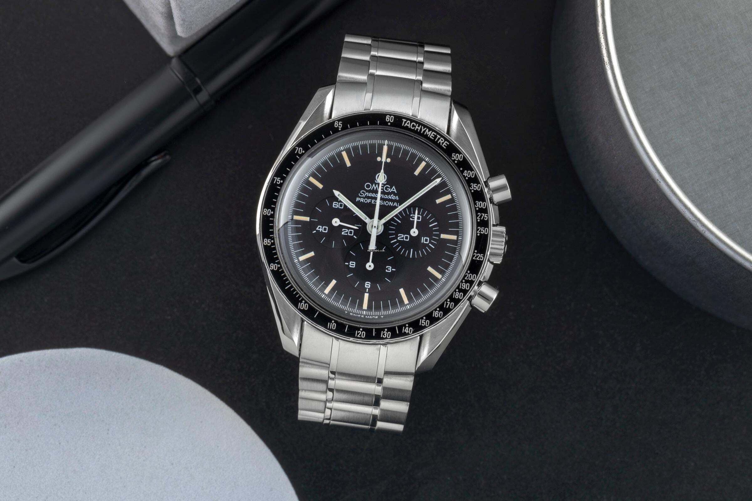 Omega Speedmaster Professional Moonwatch Apollo XI orologio da uomo in acciaio a carica manuale 3592.50.00 B&P