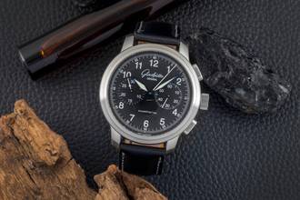 Thumbnail von Glashütte Original Senator Navigator Chronograf stal automatyczny Ref. 1-39-34-17-17-04