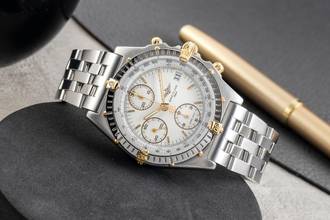 Thumbnail von Breitling Chronomat Cronógrafo de acero / oro Automático Reloj de caballero Ref. B13050.1