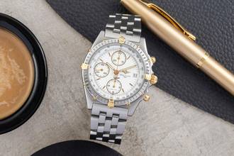 Thumbnail von Breitling Chronomat Cronógrafo de acero / oro Automático Reloj de caballero Ref. B13050.1