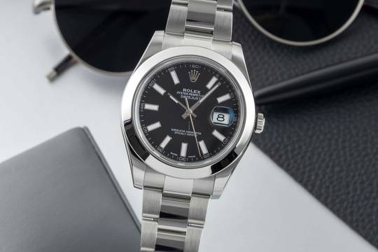 Rolex Datejust II 41 Siyah Kadran Oyster Çelik Otomatik Erkek Saat Ref 116300