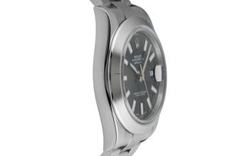 Thumbnail von Rolex Datejust II 41 Black Dial Oyster Stahl Automatik Herrenuhr Ref 116300