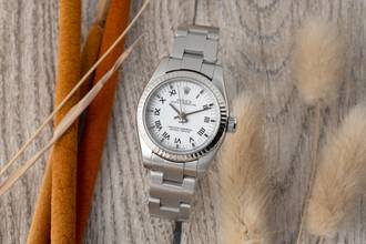 Thumbnail von Rolex Oyster Perpetual 26 Stahl / Weissgold Automatik Damenuhr Ref. 176234 M-Serie