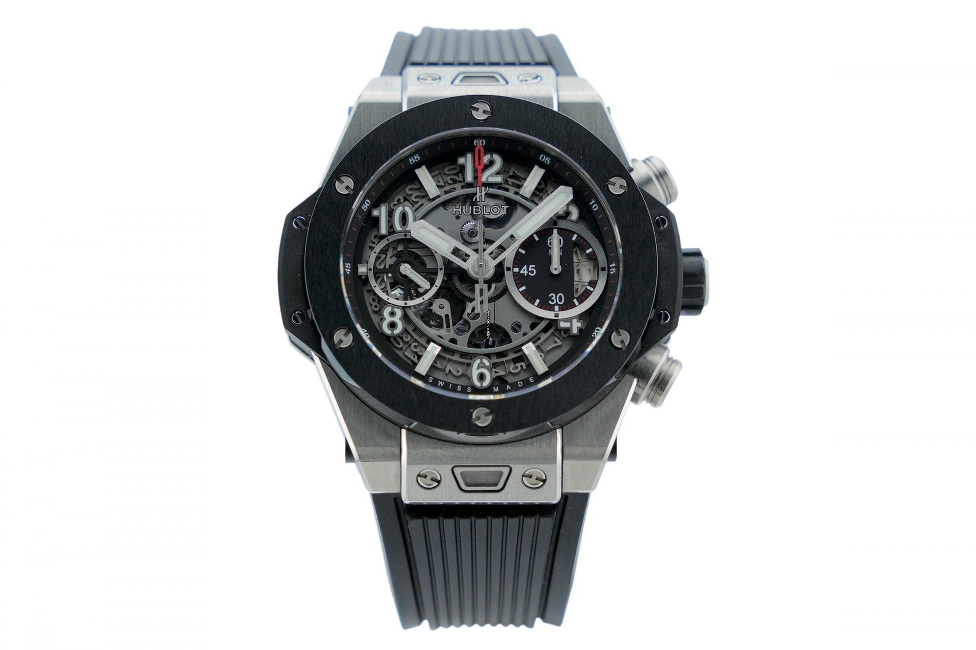 Hublot Big Bang Unico 42MM - Lunetta in ceramica - Carta di garanzia elettronica 441.NM.1170.RX 2021