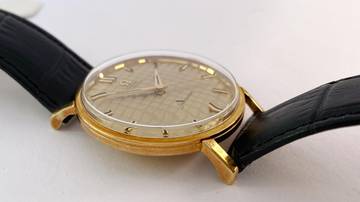 Thumbnail von Omega Seamaster Extremely rare Seamaster Solid Gold Vollgold Chessboard Dial Automatic Automatik ref 14742 14742