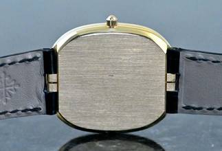 Thumbnail von Patek Philippe Ellipse d'Or 3738 | Deutsches Zertifikat 1993 | blauer Zifferblatt | Gelbgold