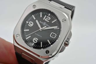 Thumbnail von Bell & Ross BR 05 Black BR05A-BL-ST/SRB Rubber Strap