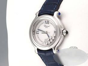 Thumbnail von Chopard Happy Sport Diamonds 32mm 278238 Edelstahl Diamanten Gold