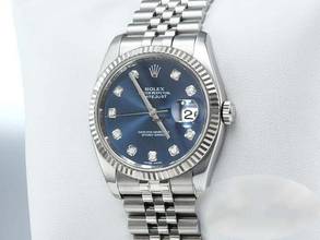 Thumbnail von Rolex Datejust 36 Mm 116234 Stahl Weissgold 750 Diamanten Automatik Gold