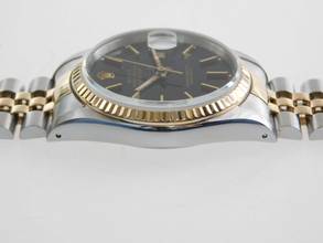 Thumbnail von Rolex Datejust 36 St / G 36 mm TOP Zustand und Top Band aus 1990 mit orig. Box und Zubehör