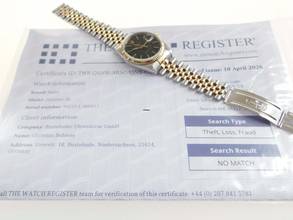 Thumbnail von Rolex Datejust 36 St / G 36 mm TOP Zustand und Top Band aus 1990 mit orig. Box und Zubehör