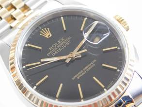 Thumbnail von Rolex Datejust 36 St / G 36 mm TOP Zustand und Top Band aus 1990 mit orig. Box und Zubehör