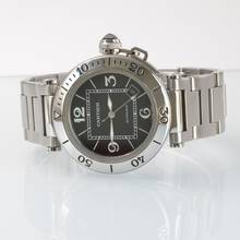Thumbnail von Cartier Pasha Seatimer 2790 Seatimer 40MM black dial Automatic Full Set