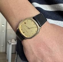 Thumbnail von Audemars Piguet Octagonal classic date champagne dial quartz yellow gold 18KT