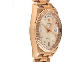 Thumbnail von Rolex Day-Date 36 Diamanten Ref.128235 2025 Full Set Ungetragen Day-Date 18kt Roségold Everose Diamanten