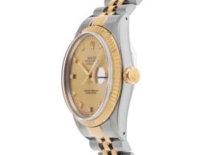 Thumbnail von Rolex Datejust 36 Diamanten Ref.16013 1986 Box&Beschreibung sehr gut Vintage Datejust Diamanten open 6/9