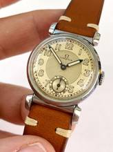 Thumbnail von Omega Classic Small Scarab Steel Vintage Art Deco cal 26.5 SOB Two Tone dial