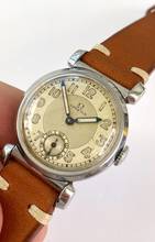 Thumbnail von Omega Classic Small Scarab Steel Vintage Art Deco cal 26.5 SOB Two Tone dial