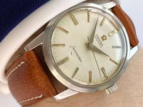 Thumbnail von Omega Seamaster Vintage Automatic Automatik ref 14704 Linen Dial 14704