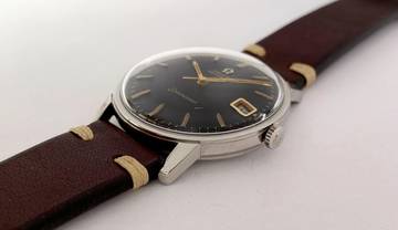 Thumbnail von Omega Seamaster Serviced Seamaster Vintage Automatic Automatik ref 166002 Black Restored Dial 166.002