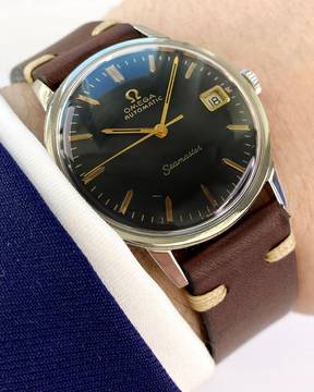 Omega Seamaster Serviced Seamaster Vintage Automatic Automatik ref 166002 Black Restored Dial 166.002