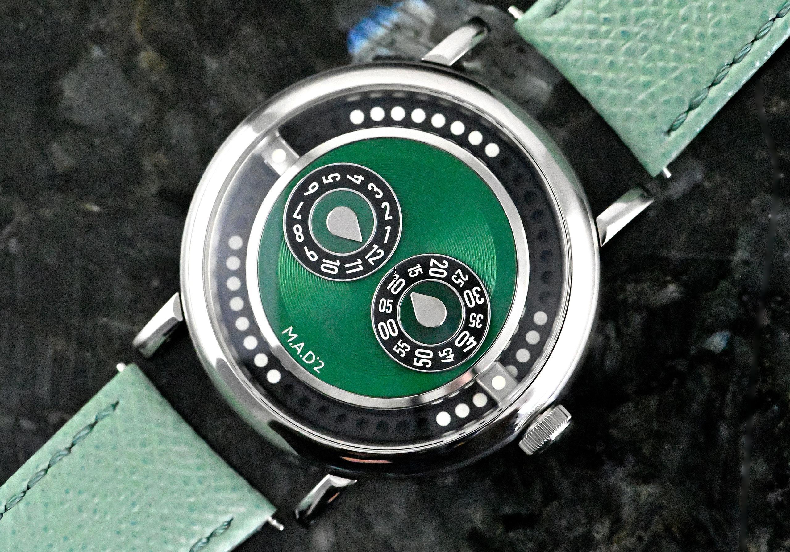 Mb&f M.A.D.2 green | unworn | Full Set with QR code | Automatic cal. G101