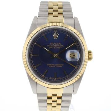  Rolex Datejust 36 Steel/Gold Jubilee Blue Dial 