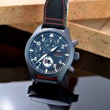 Thumbnail von IWC Fliegeruhr Chronograph Pilot Edition Tophatters ceramic Full Set Like NEW