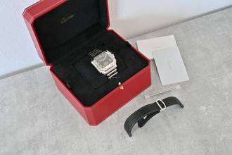 Thumbnail von Cartier Santos de Cartier Large Grey Dial WSSA0076 Dual Time