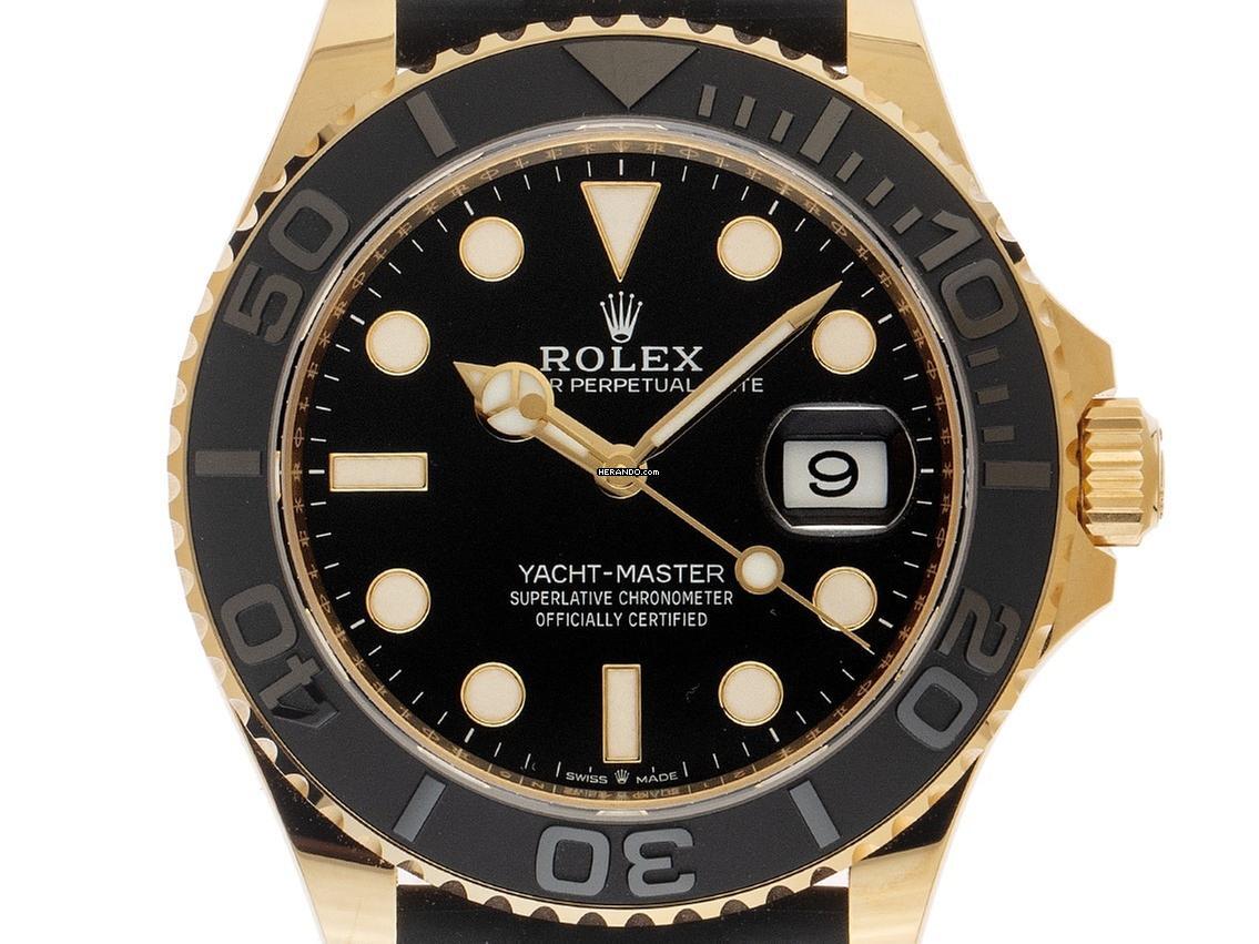 Rolex Yacht-Master Ref.226658 2025 Full Set Ungetragen Yacht-Master 18kt Gelbgold 171g Kautschuk Faltschließe