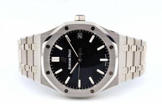 Thumbnail von Audemars Piguet Royal Oak 41mm - Schwarzes Zifferblatt - 15500ST.OO.1220ST.03