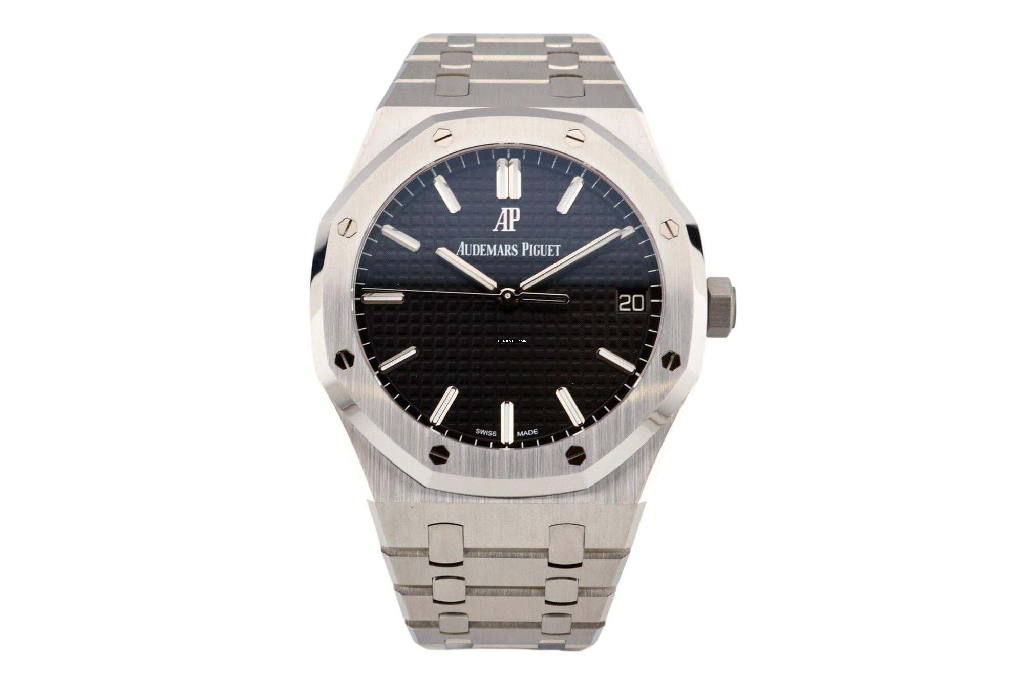 Audemars Piguet Royal Oak 41mm - Schwarzes Zifferblatt - 15500ST.OO.1220ST.03