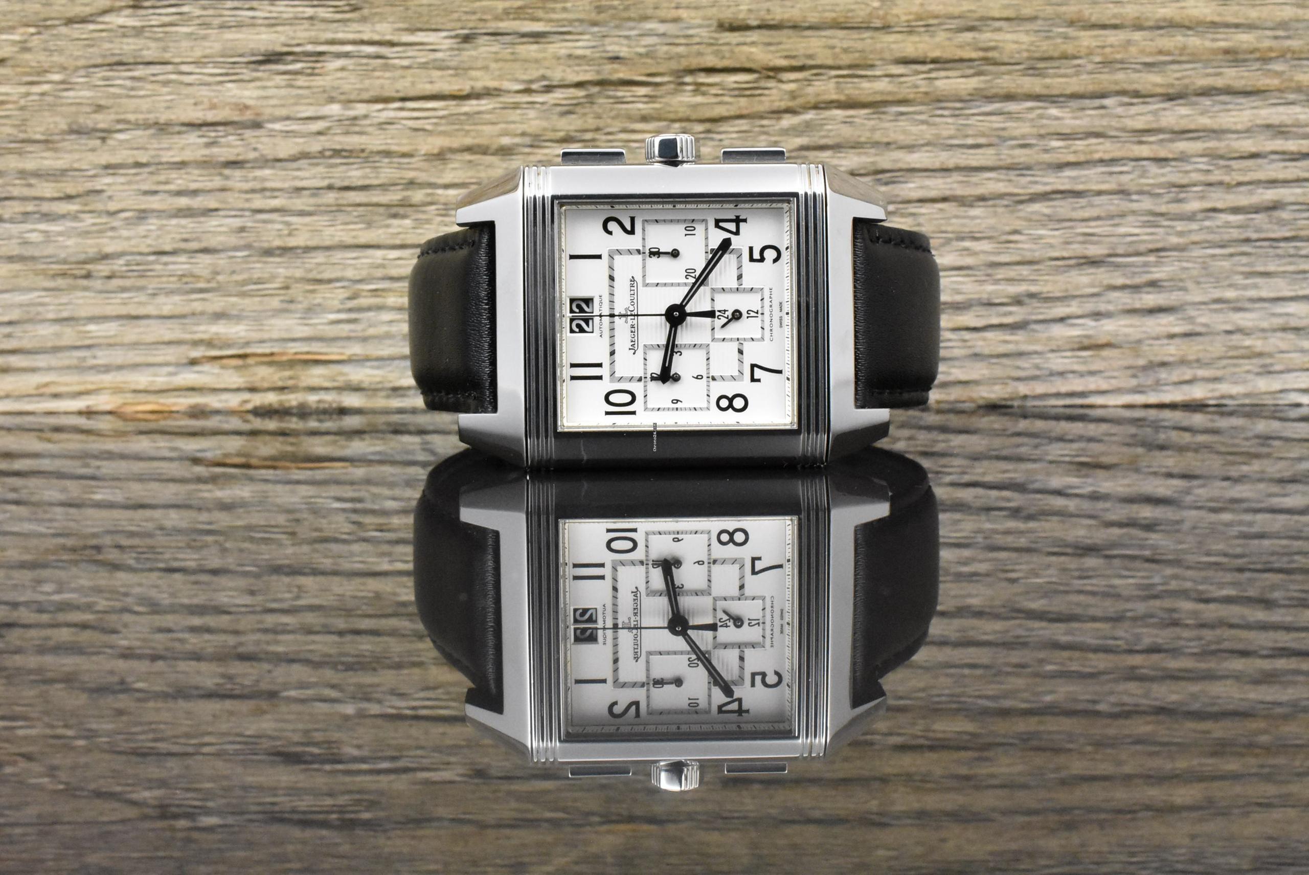 Jaeger-LeCoultre Reverso Squadra Chronograph GMT Ref. Q7018620 Automatik Calibre 754 Zertifikat 2011