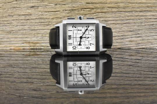 Jaeger-LeCoultre Reverso Squadra Chronograph GMT Ref. Q7018620 Automatik Calibre 754 Zertifikat 2011