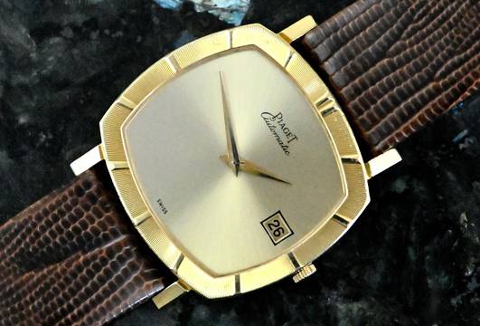 Piaget rare Vintage TV Screen Date | 13423 | Automatic | yellow gold