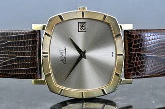 Thumbnail von Piaget rare Vintage TV Screen Date | 13423 | Automatic | yellow gold