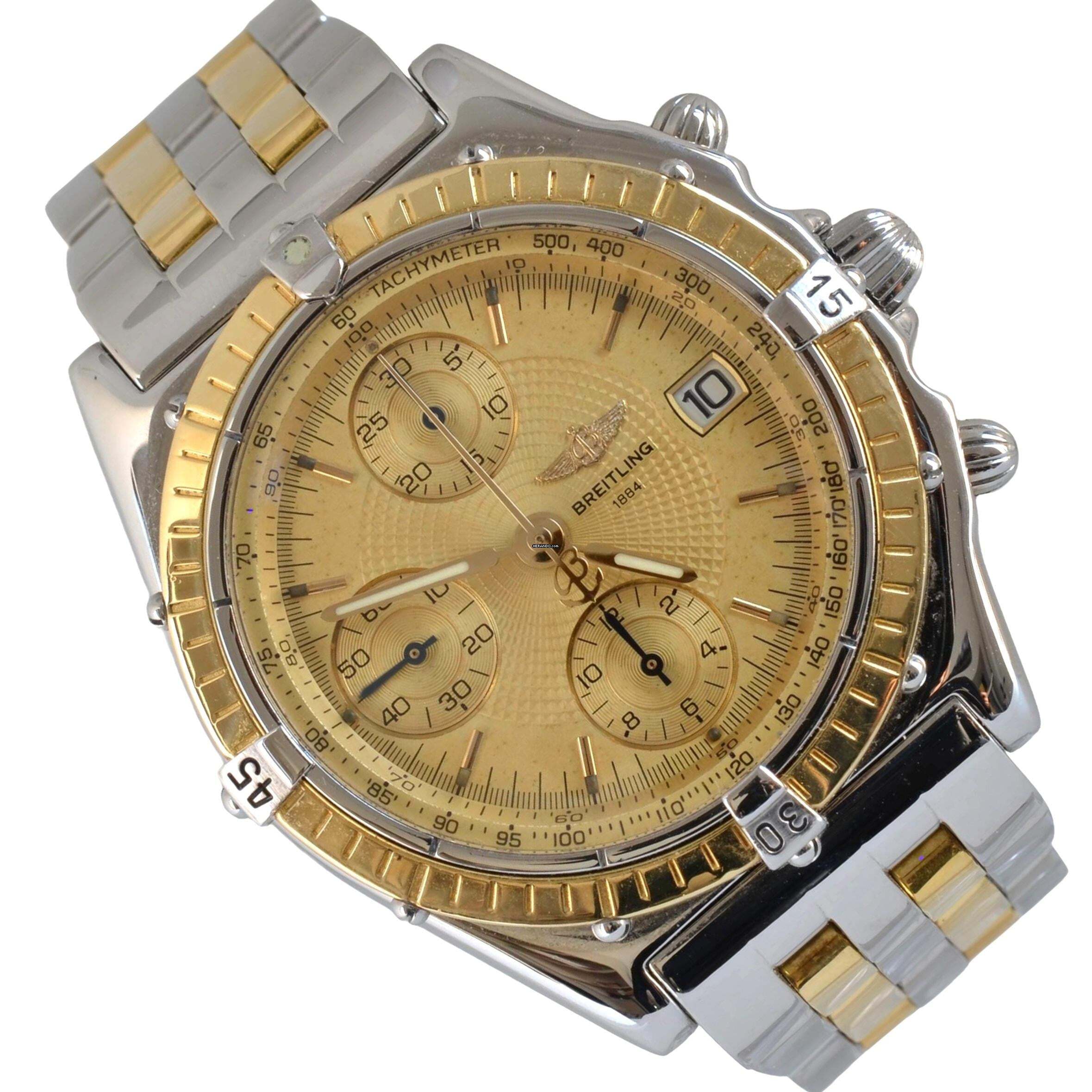 Breitling Chronomat D13048 Chronograph Champagner-Zifferblatt Komplettset