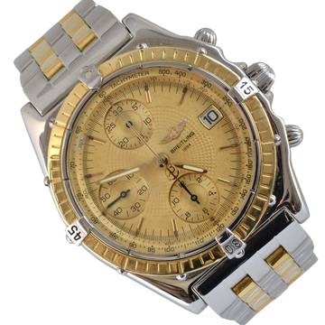 Breitling Chronomat D13048 Chronograph champagne dial Full Set