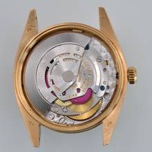 Thumbnail von Rolex Oyster Perpetual Date 1503/8 Soleil silver dial yellow gold 18KT Full Set TOP Condition