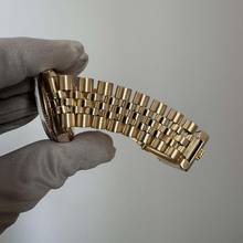 Thumbnail von Rolex Oyster Perpetual Date 1503/8 Soleil silver dial yellow gold 18KT Full Set TOP Condition