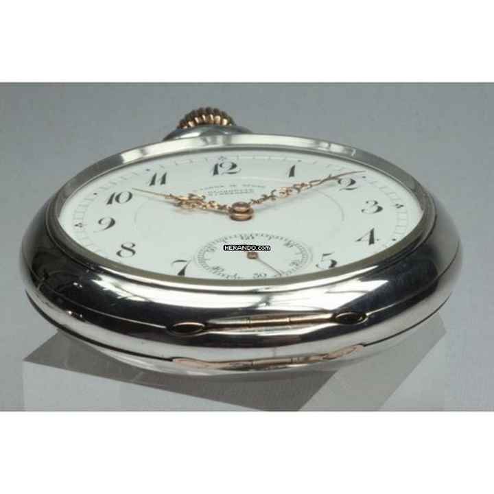  Glashütte Original A. Lange & Söhne , Silber Offene Taschenuhr 